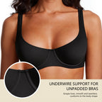 🔥 Bestseller | Damen-Balconette-BH mit Bügel, ungefüttert, ohne Polsterung, stützend 