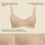 🔥 Bestseller | Damen-Balconette-BH mit Bügel, ungefüttert, ohne Polsterung, stützend 