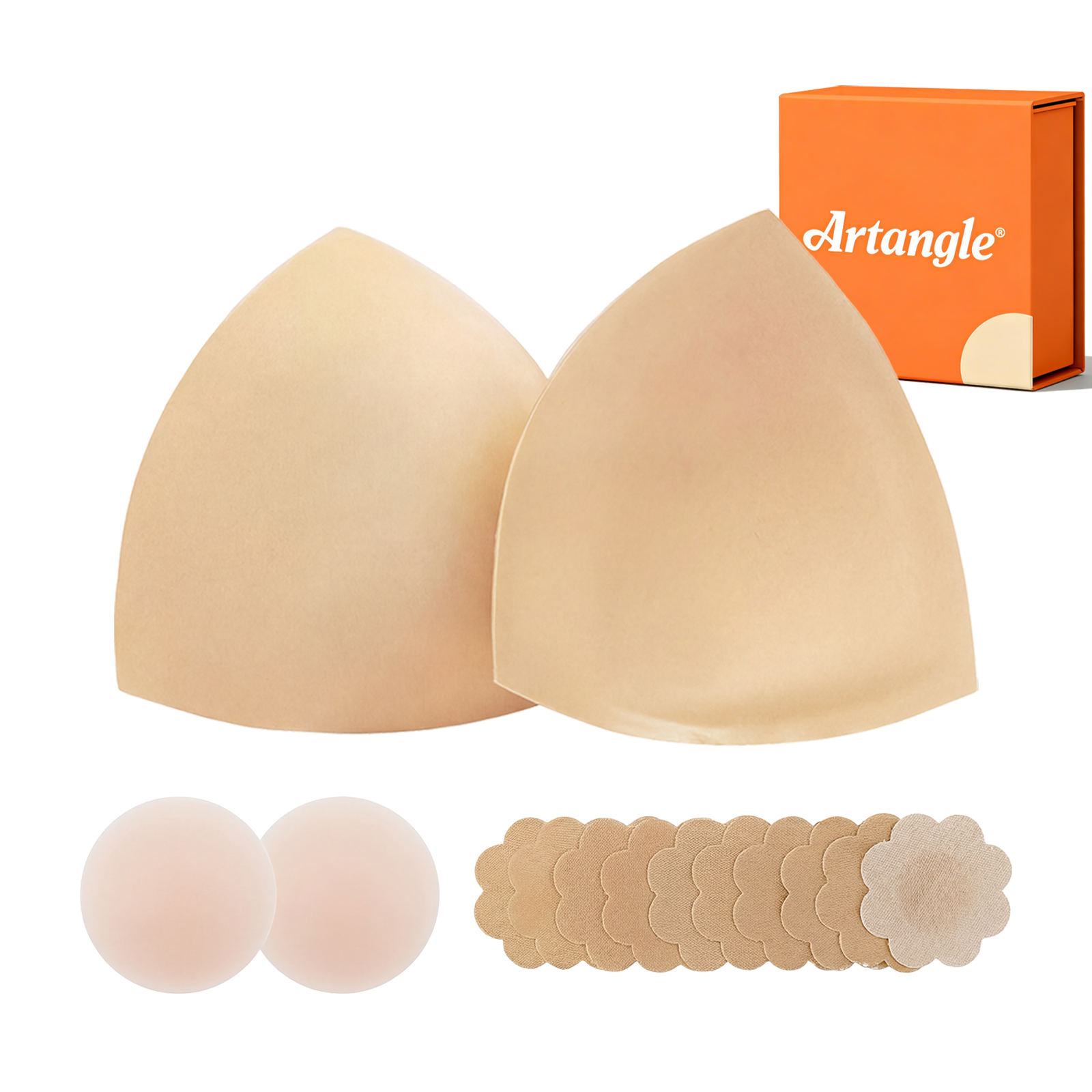 🔥 Bestseller | Unsichtbarer Lift – Patentierte, selbstklebende BH-Einlagen verhindern das Herausrutschen der Brustwarzen. Kein Nähen erforderlich. Für tief ausgeschnittene Oberteile. Damenmode.