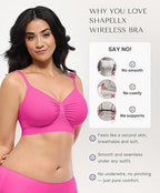 ⚡Blitzangebot 👍Nahtloser, kabelloser Damen-Bralette 🔥 Ungefütterter Komfort-BH für jeden Tag