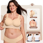 🔥 Bestseller | Bügelloser Jelly-BH für Damen – Volle Abdeckung, bequemer, gepolsterter Alltags-BH ohne Bügel 