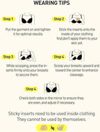 🔥 Best Seller | Invisible Lift - Patented Sticky Fashion Bra Inserts Prevents Nipple Slips No Sewing Required Low Cut Tops Womenswear