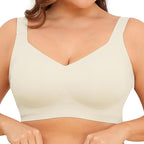 🔥 Meilleure vente | Soutiens-gorge en gelée pour femmes, sans armatures, couvrance totale, confortables et rembourrés, parfaits pour tous les jours. 
