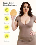 🔥 Best Seller | Invisible Lift - Patented Sticky Fashion Bra Inserts Prevents Nipple Slips No Sewing Required Low Cut Tops Womenswear