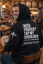 ⚡Flash Sale 👍Need Prayer Hoodie - Tap My Shoulder Let’s Pray Christian Faith Sweatshirt, Bible Verse Matthew 18:20, Religious Inspirational Fall Winter Outfit Womenswear