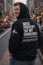 ⚡Flash Sale 👍Need Prayer Hoodie - Tap My Shoulder Let’s Pray Christian Faith Sweatshirt, Bible Verse Matthew 18:20, Religious Inspirational Fall Winter Outfit Womenswear