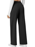 🔥 Best Seller | Women's High Waisted Straight Leg Work Trousers with Side Pockets
